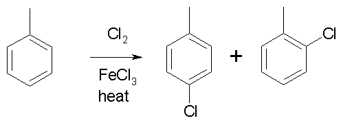 Бензол fecl3